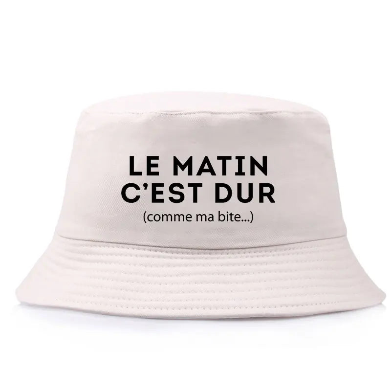 Reversible Funny Streetwear Bob Le Matin Bucket Hat
