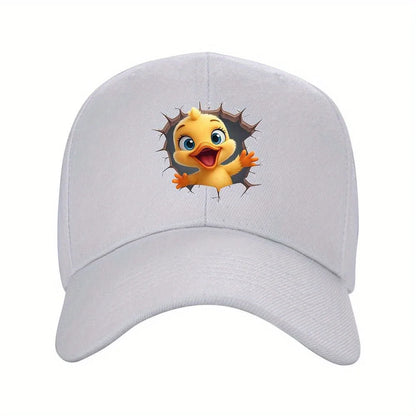 Cute Cartoon Duck Face Adjustable Baseball Cap