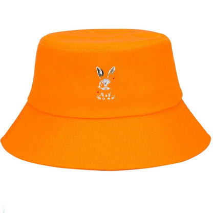 Graffiti Rabbit Street Style Breathable Sun Protection Bucket Hat