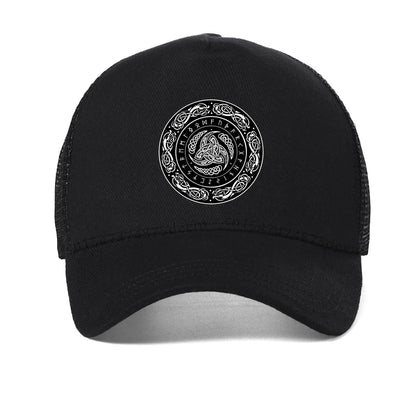 Vikings Ragnar Lothbrok Odin Horn Mesh Baseball Cap