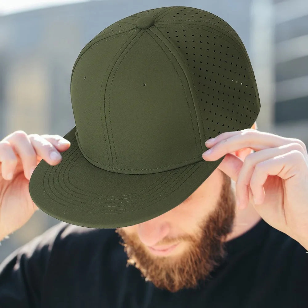 High Quality Solid Flat Brim Baseball Cap