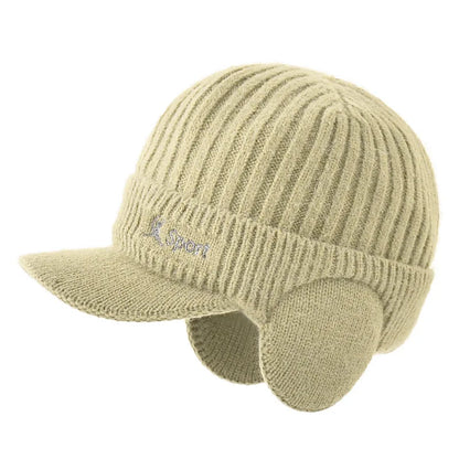 Korean Woolen Ear Protection Baseball Cap