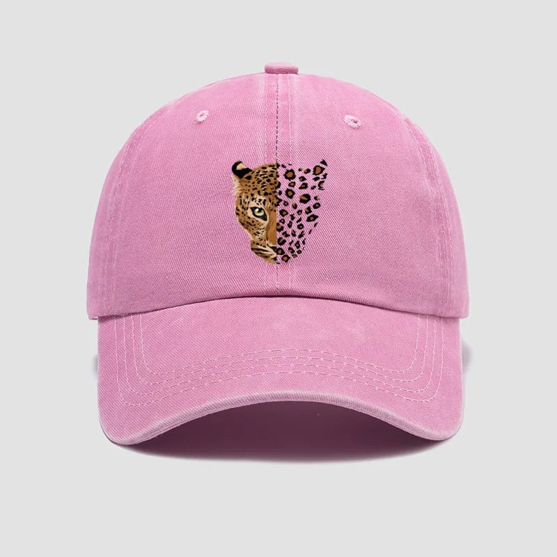 Leopard Print Adjustable Baseball Cap