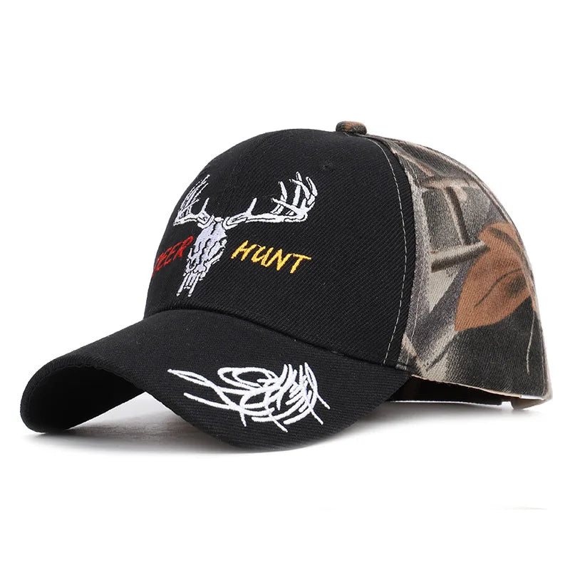 Fish Skull Camouflage Hip Hop Baseball Cap