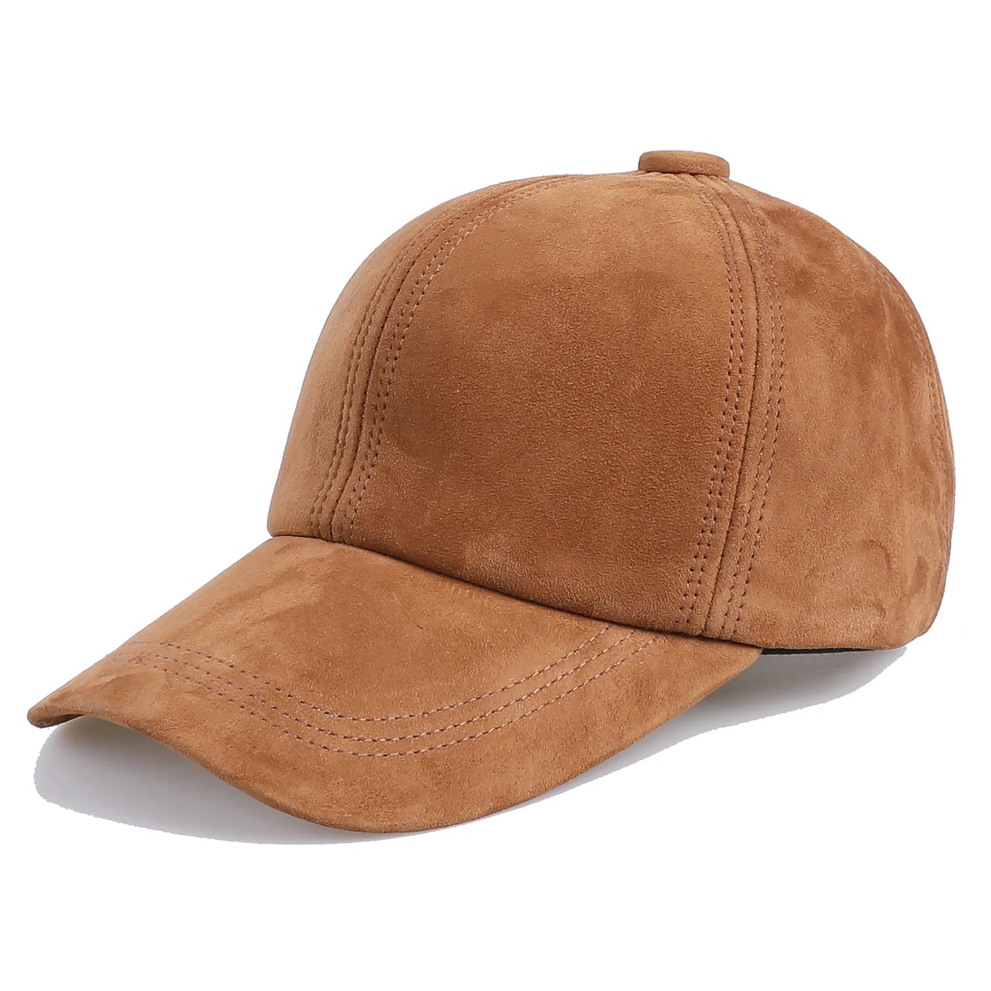 Genuine Suede Leather Adjustable Baseball Cap