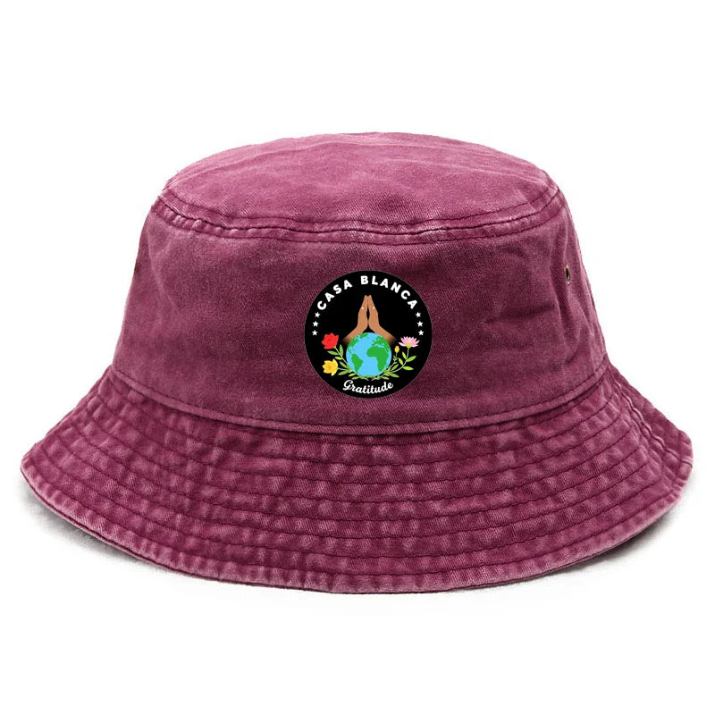 Customize Cotton Washed Vintage Beach Vacation Daily Wear Bucket Hat