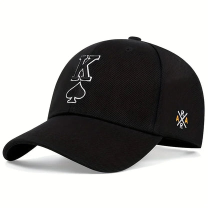 Unisex Spades K Embroidery Baseball Caps