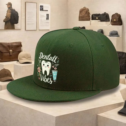 Dental Vibes Tooth Graphic Streetwear Snapback Cap
