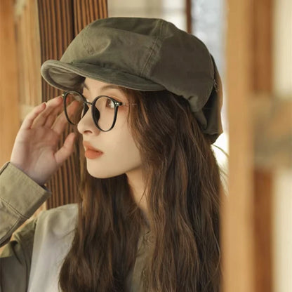 Retro Short Brim Painter Bucket Hat