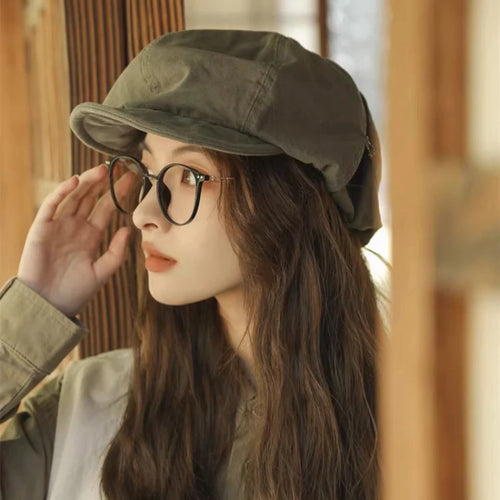 Retro Short Brim Painter Bucket Hat