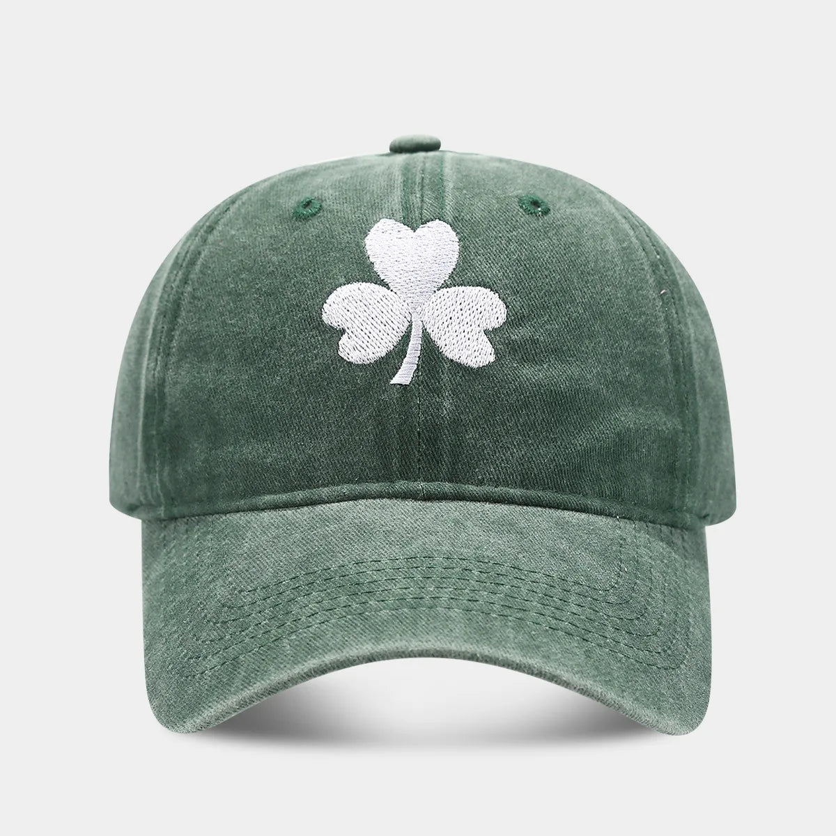 Irish Green Clover Embroidered Baseball Cap