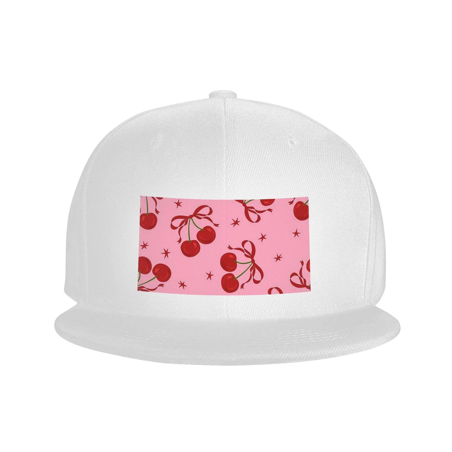 Cherry Pattern Casual Snapback Cap