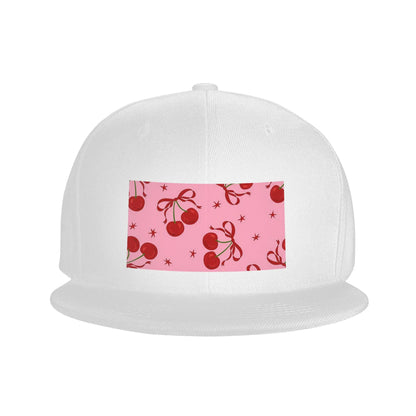 Cherry Pattern Casual Snapback Cap