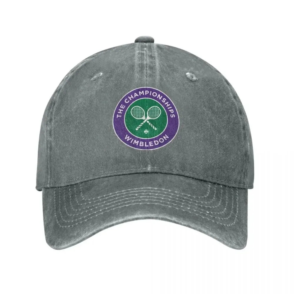 Wimbledon Tennis Badge Vintage Baseball Cap