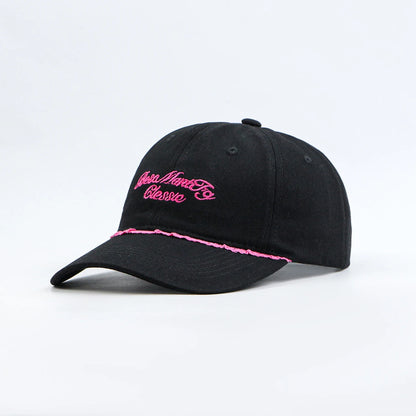 Solid Color Letter Duck Tongue Baseball Cap