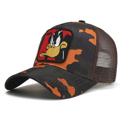 Anime Duck Patch Snapback Baseball Cap