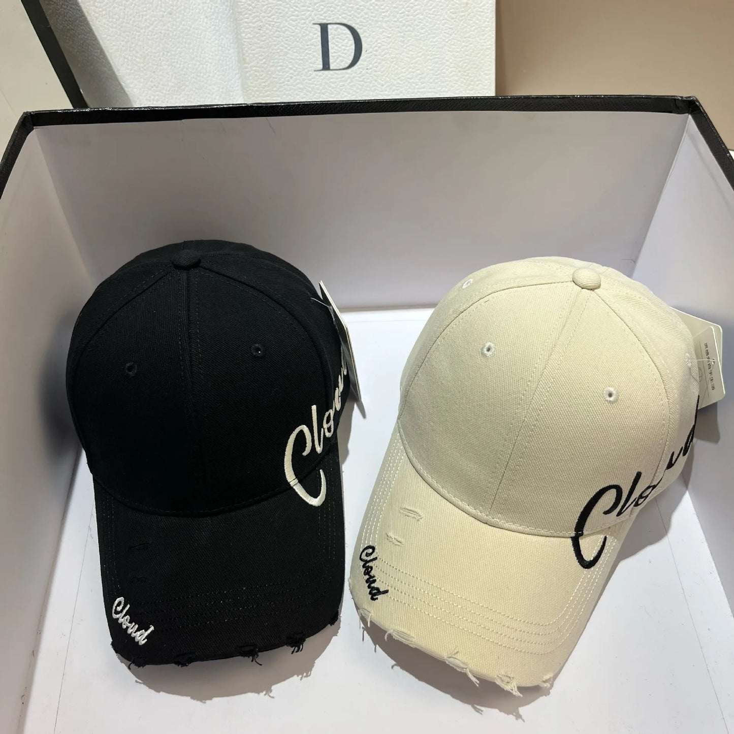Vintage Letter Embroidery Adjustable Baseball Cap