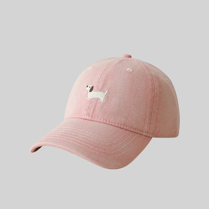 Dachshund Embroidery Outdoor Leisure Baseball Cap
