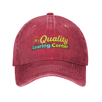 Quality Learning Center Distressed Denim Retro Baseball Cap