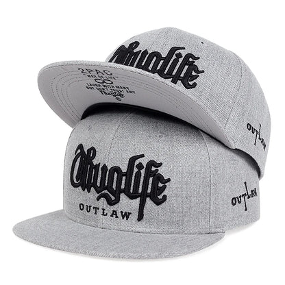 Thuglife Embroidery Snapback Hat Unisex
