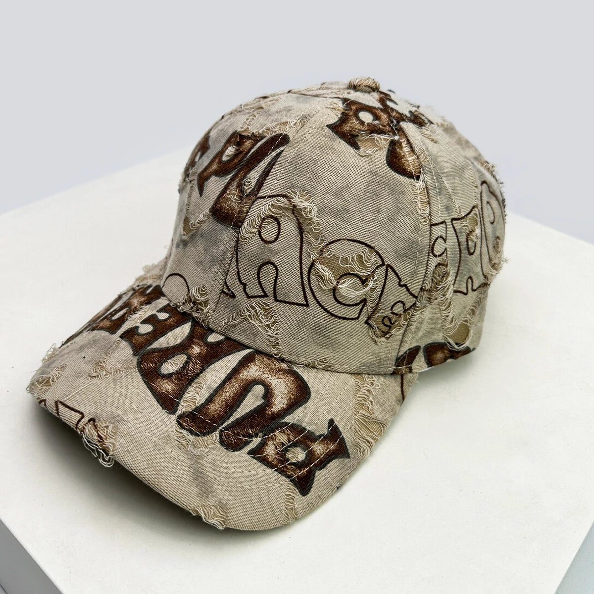 American Vintage Letter Distressed Baseball Cap