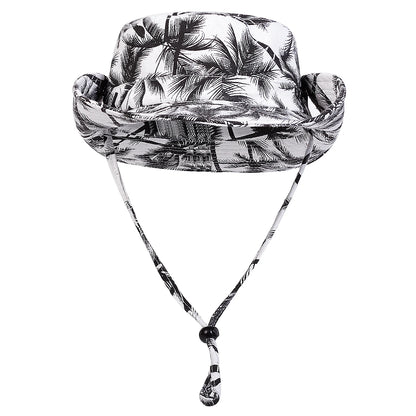 Coconut Tree Print Bucket Hat