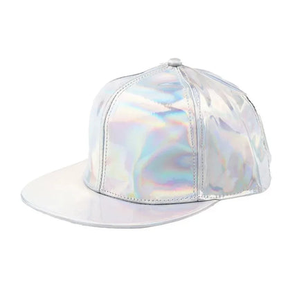 Fashion PU Rainbow Color Changing Hiphop Baseball Cap