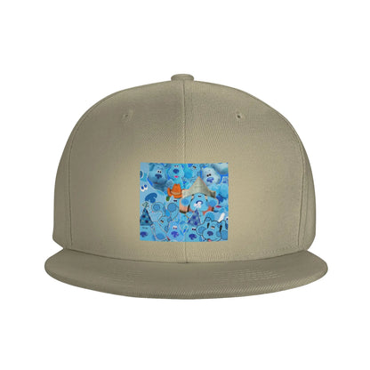 Blue Cartoon Dog Kids Style Snapback Cap
