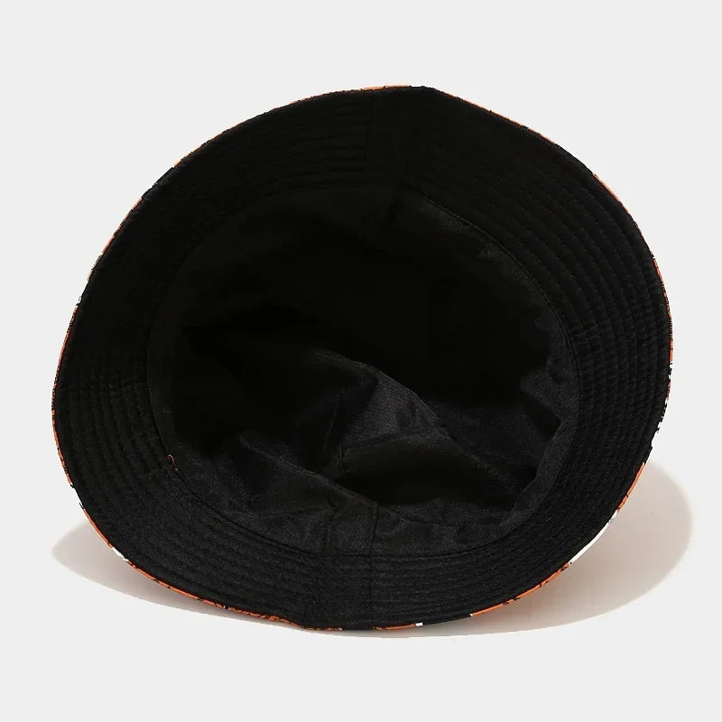 LDSLYJR Four Seasons Cotton Cartoon Cat Print Bucket Hat