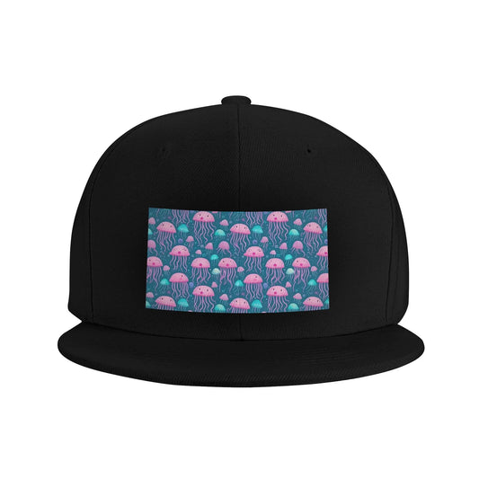 Elegant Jellyfish Marine Life Snapback Cap