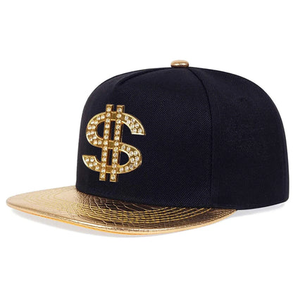 Unisex Diamond USD Letter Label Hip-hop Hats