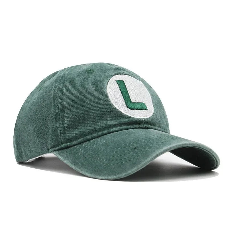 New Unisex Washed Cotton Cap Letter Embroidery Baseball Cap