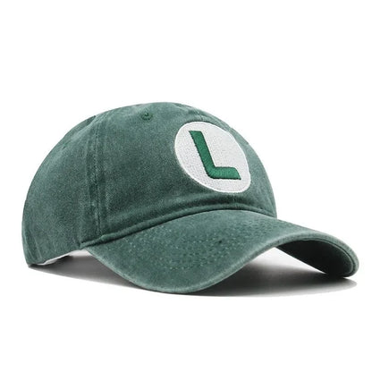 New Unisex Washed Cotton Cap Letter Embroidery Baseball Cap