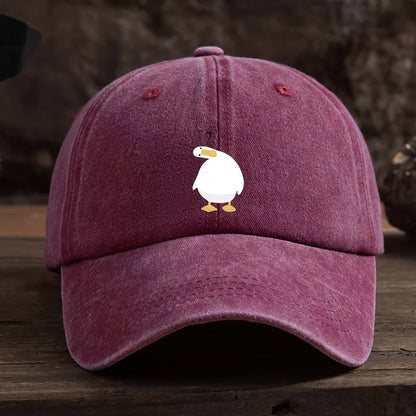 Cute Duck Print Adjustable Breathable Baseball Cap