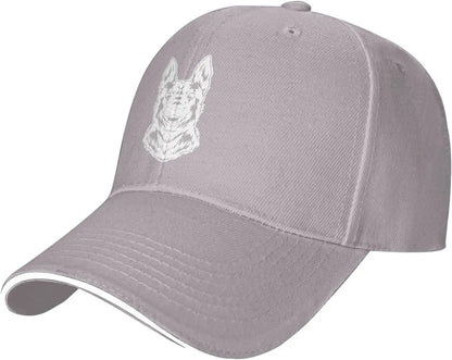 German Shepherd Sketch Trucker Baseball Cap
