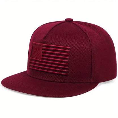 American Flag Embroidery Hip-hop Hats