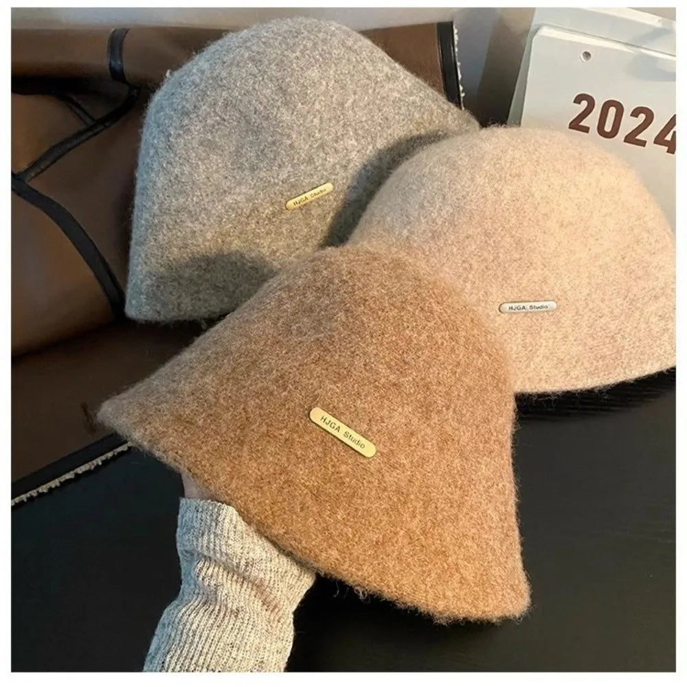 Reversible Lambswool Winter Bucket Hat