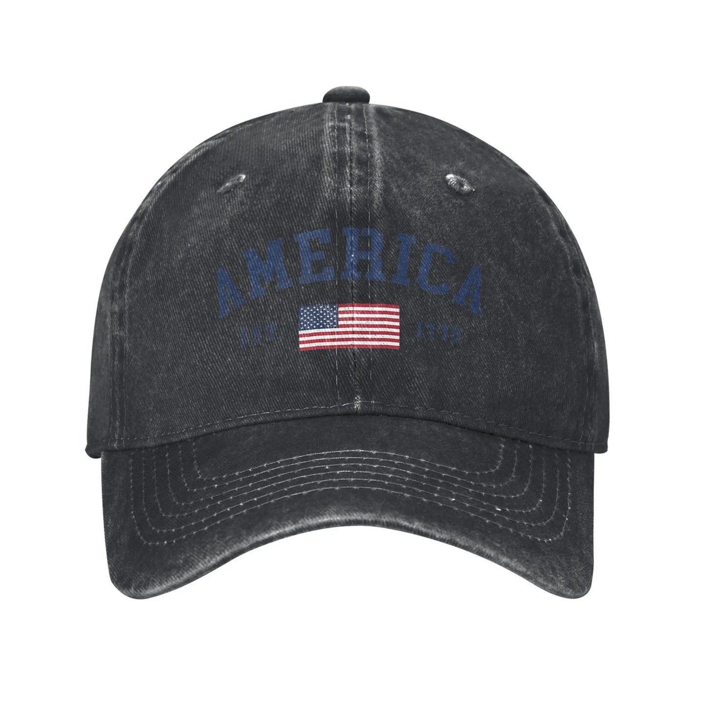 American Flag USA 4th Of July Baseball Cap