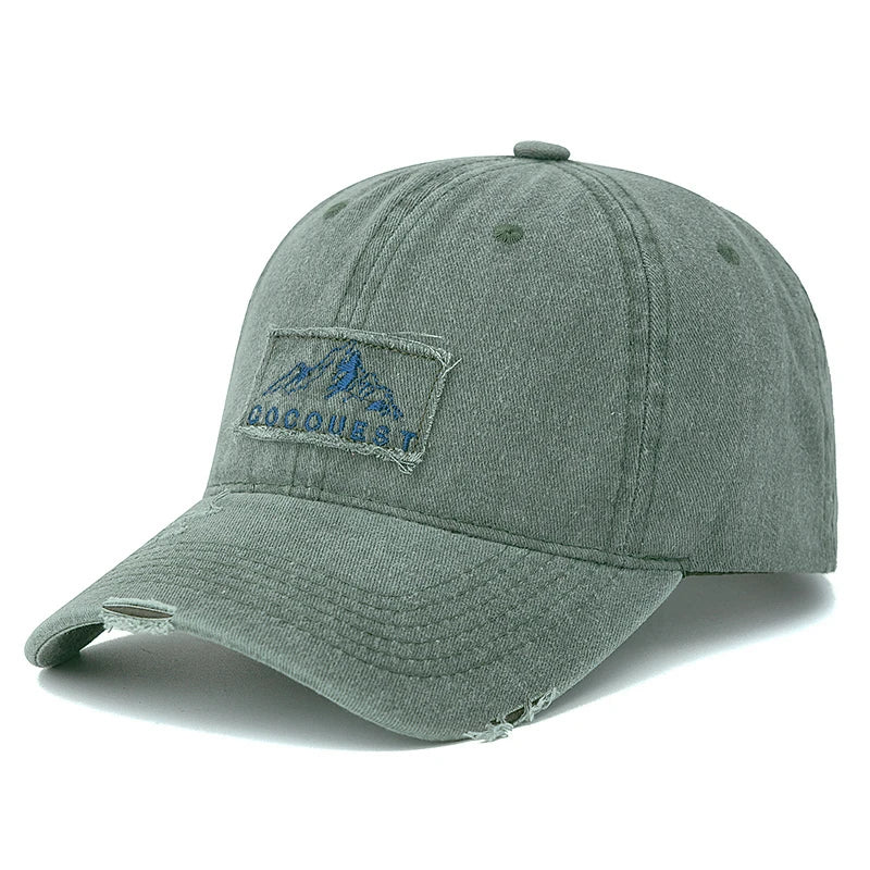 Vintage Mountain Peak Embroidered Baseball Cap