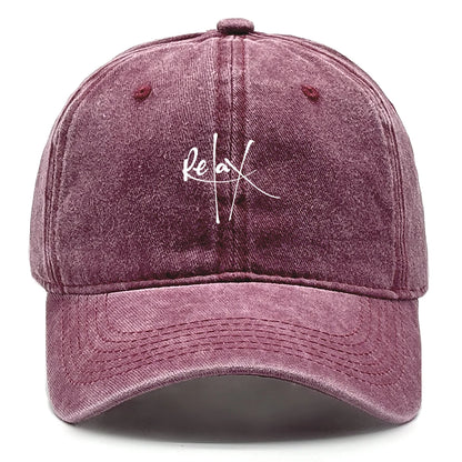 Relax Print Adjustable Mesh Snapback Baseball Cap