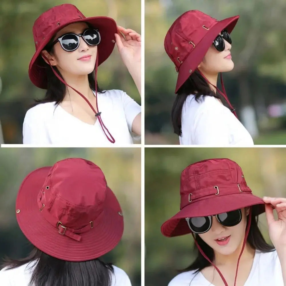 Double-Sided Wide Brim UV Bucket Hat