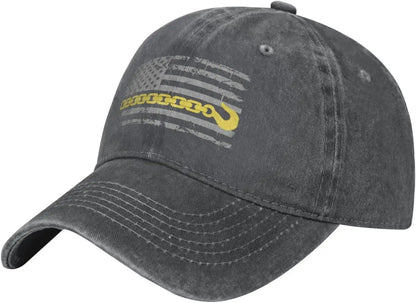 Tow Truck Driver Thin Yellow Line Baseball Cap