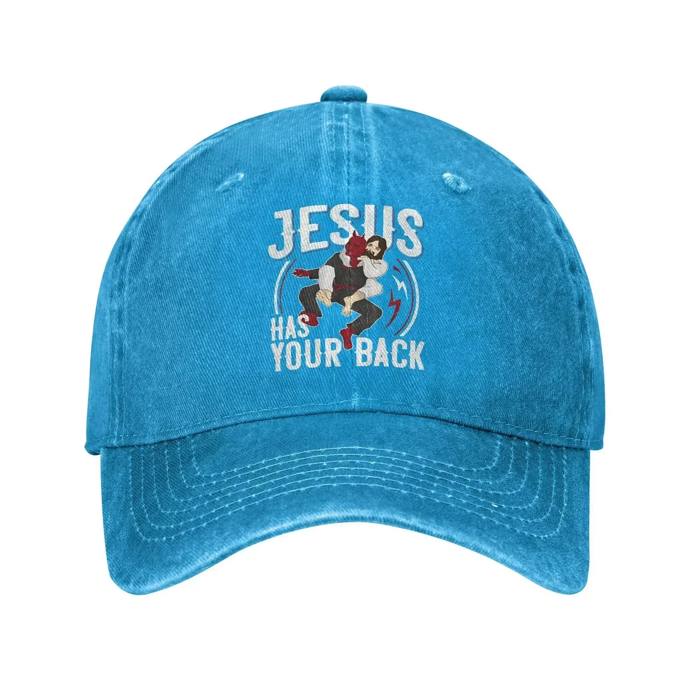 Jesus Has Your Back Jiu Jitsu Baseball Cap