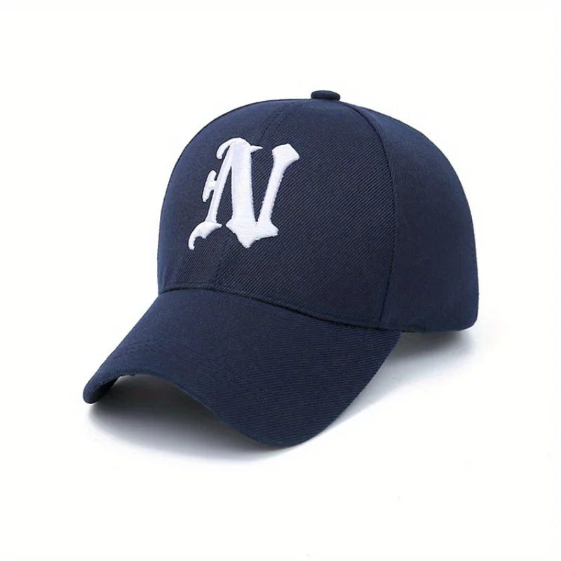 Four Seasons Embroidered N Letter Unisex Baseball Cap