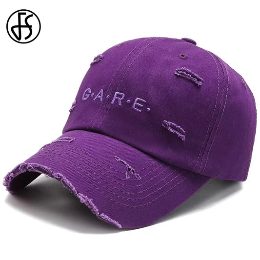 Unisex FS Vintage Worn Hole Baseball Cap