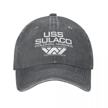 Vintage Nostromo Alien Colonial Marines Snapback Baseball Cap