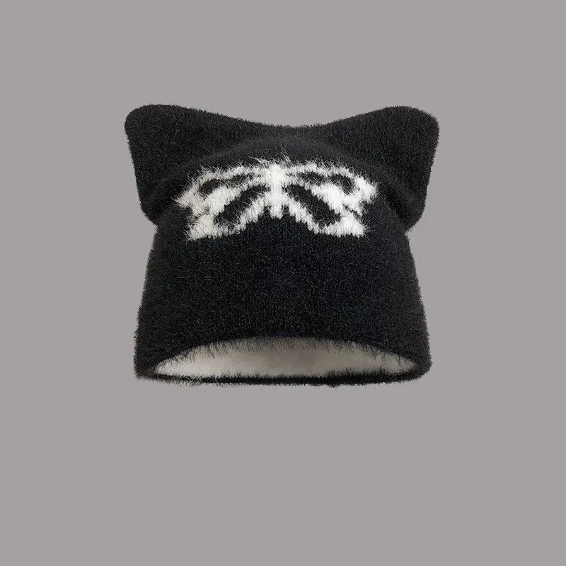 Harajuku Devil Butterfly Cat Ear Bucket Hat