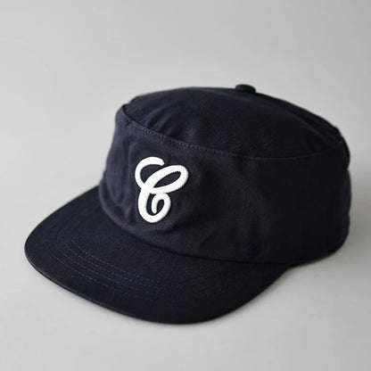Retro Flat Top Embroidered Letter Hats