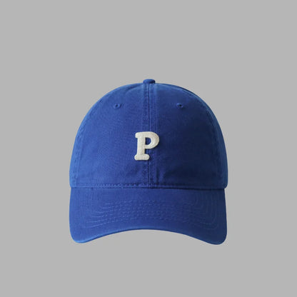 Unisex Letter P Embroidered Baseball Cap