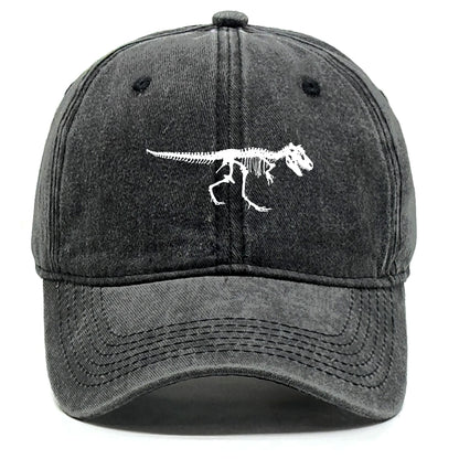 Skeleton Dinosaur Print Retro Adjustable Baseball Cap